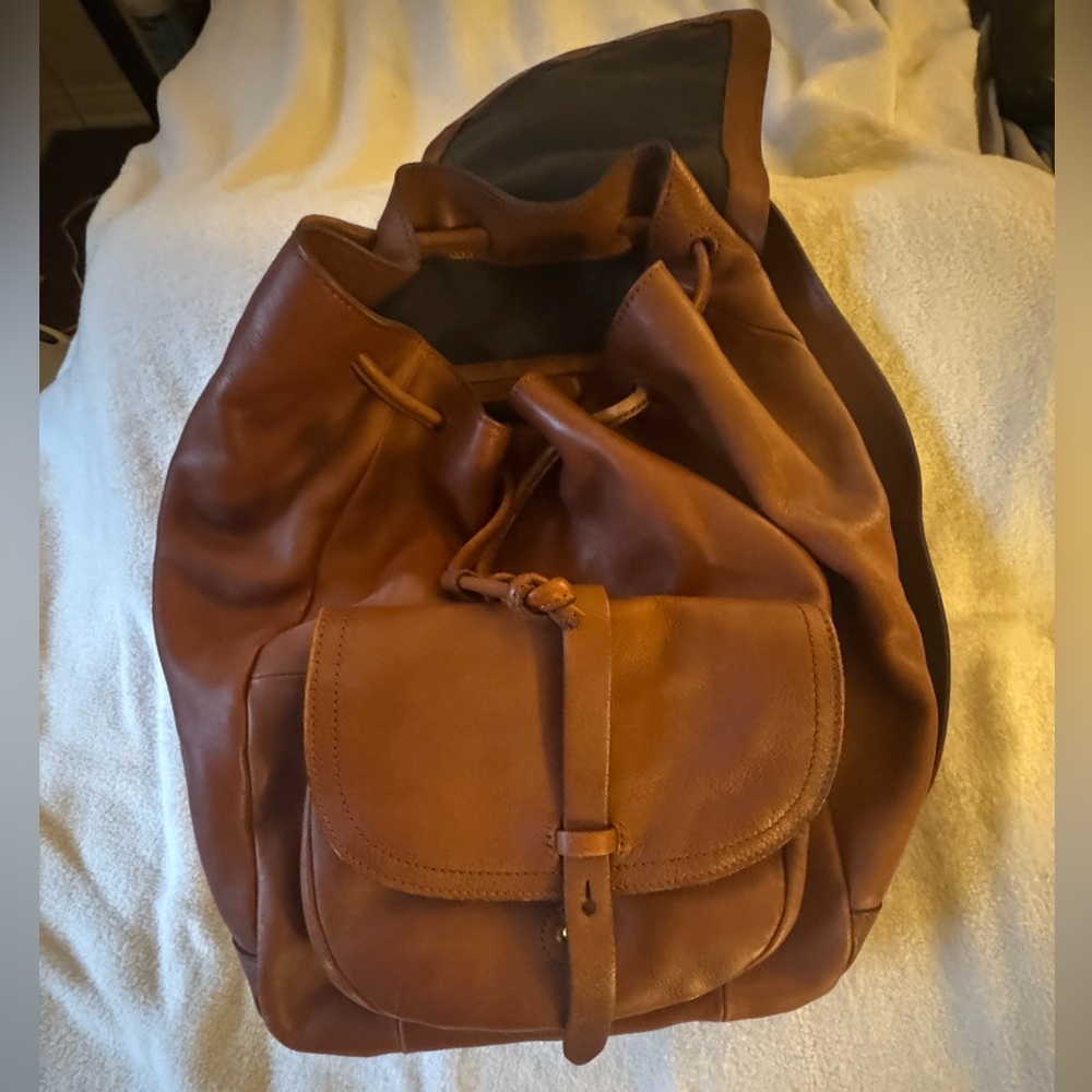 Madewell Brown Leather Backpack - Picture 5 of 5